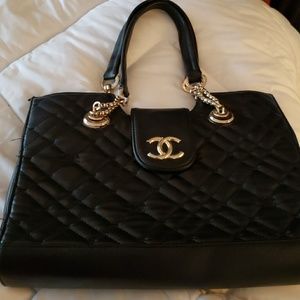 Black handbag